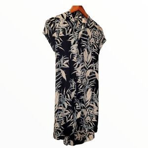 Libertine - Libertine Palm Tree High Low Back Cut out with Pockets Dress